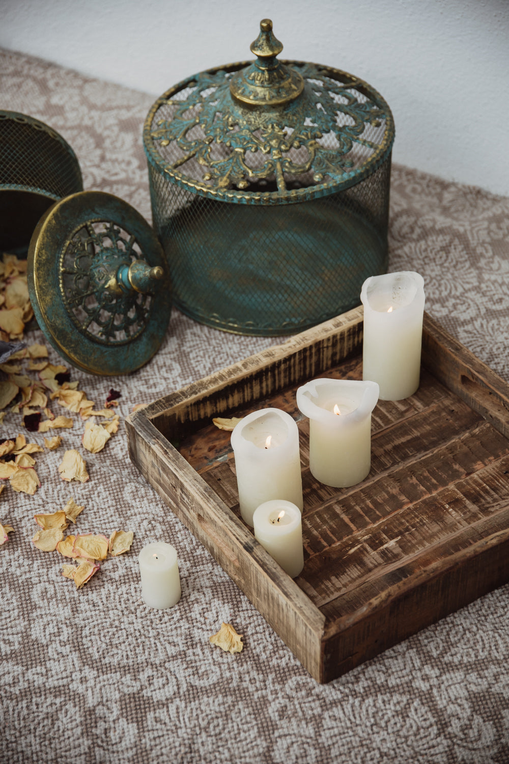 Teppich beige natur 70 x 140 cm Baumwolle Franzen