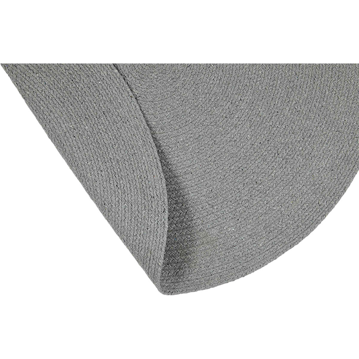 Liv Interior Teppich Moon 130 cm rund Grau Baumwolle Öko
