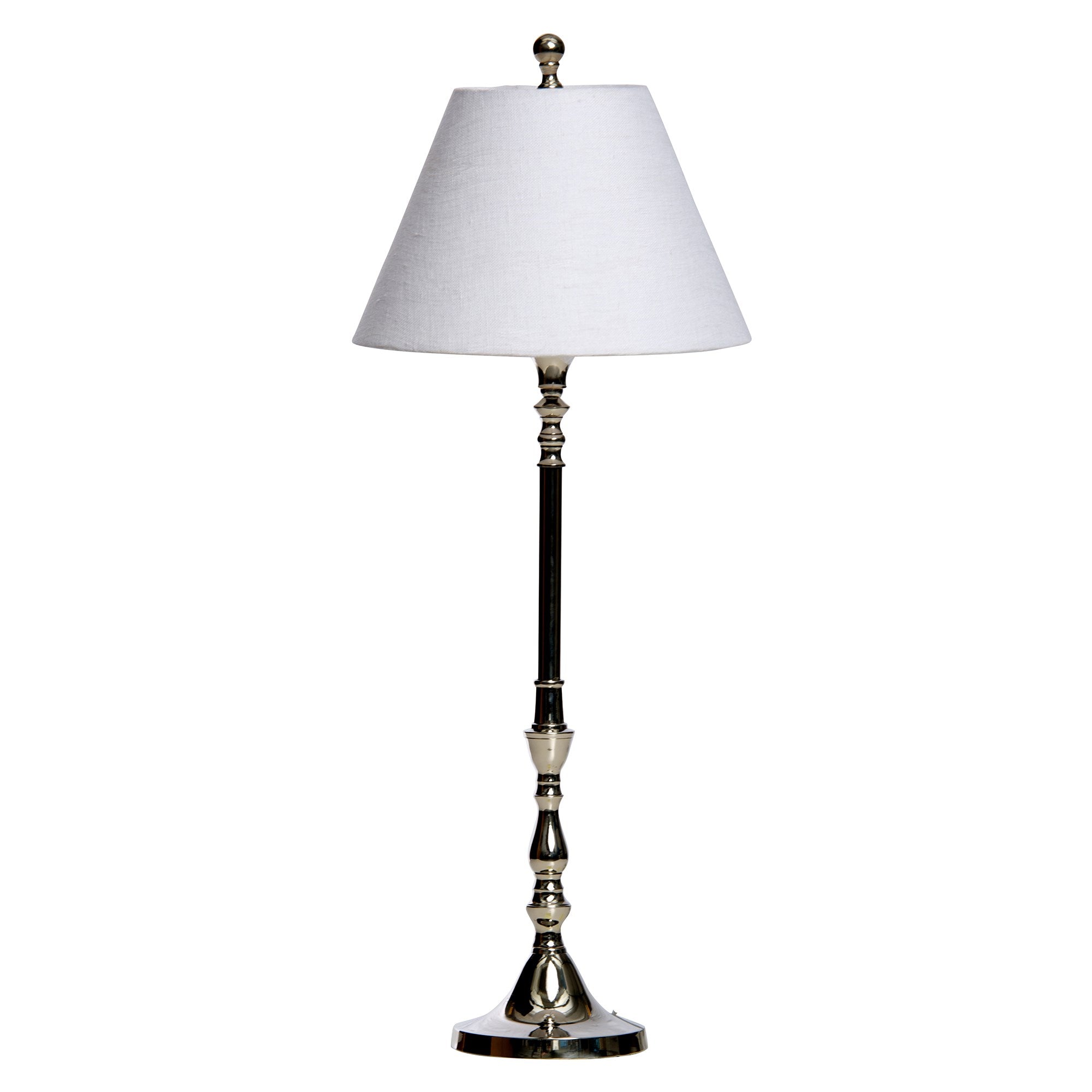Lene Bjerre Tischlampe Albertine Silber 65 cm Glänzend