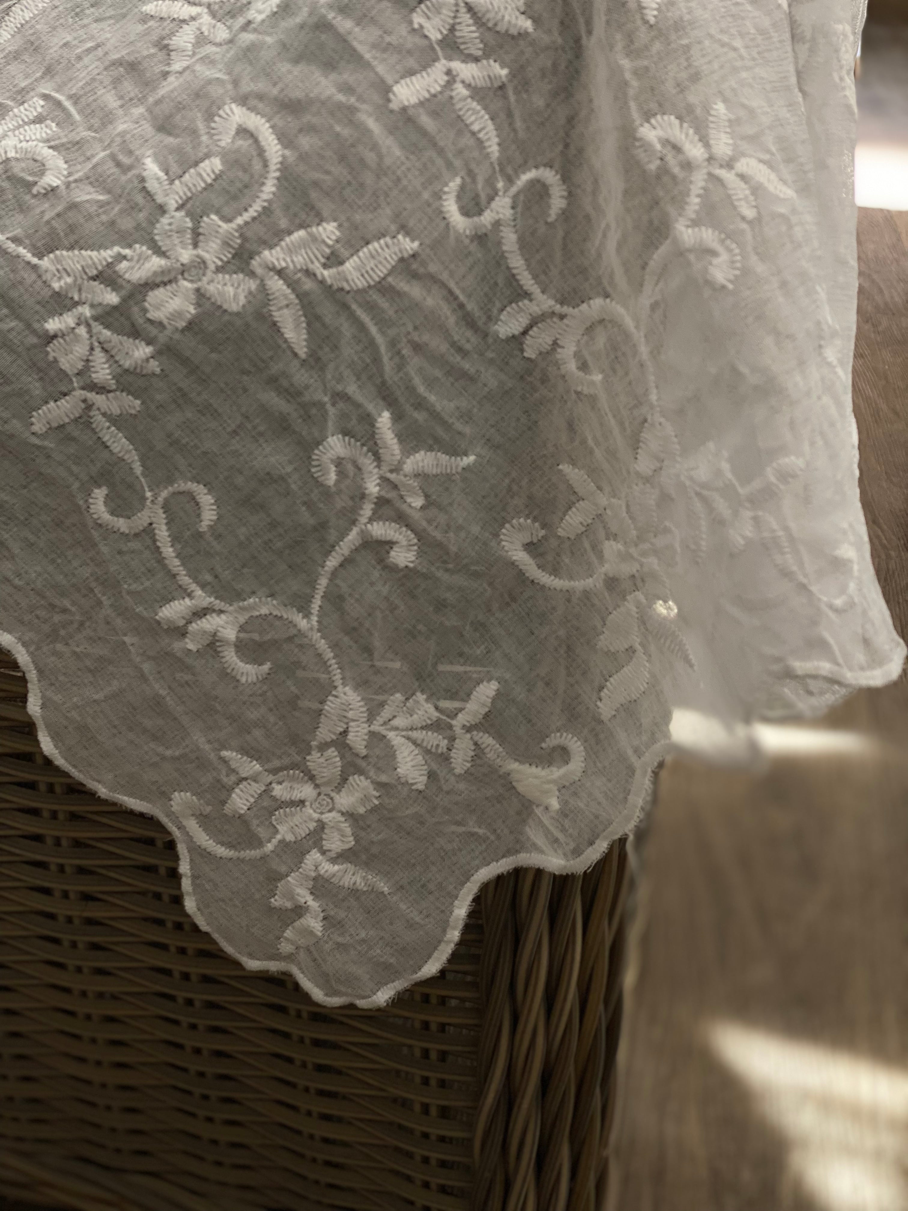 Van Deurs Gardine Vorhang Stores Schal 200 x 250 offwhite creme Helisa