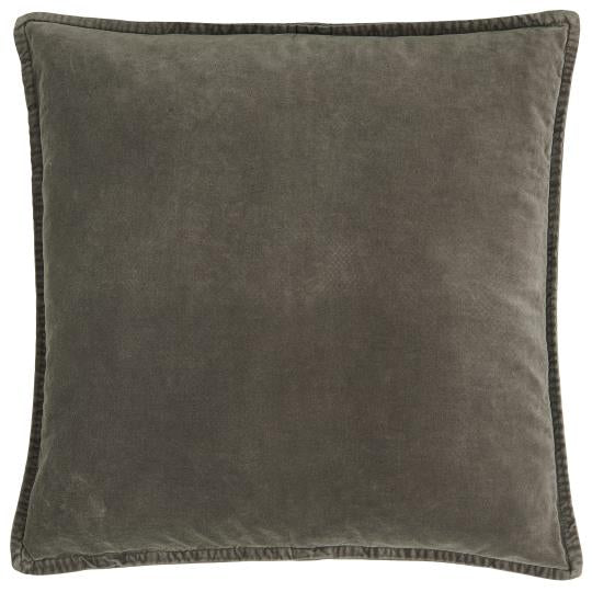 IB Laursen Kissen Velours 52 x 52 soil / taupe
