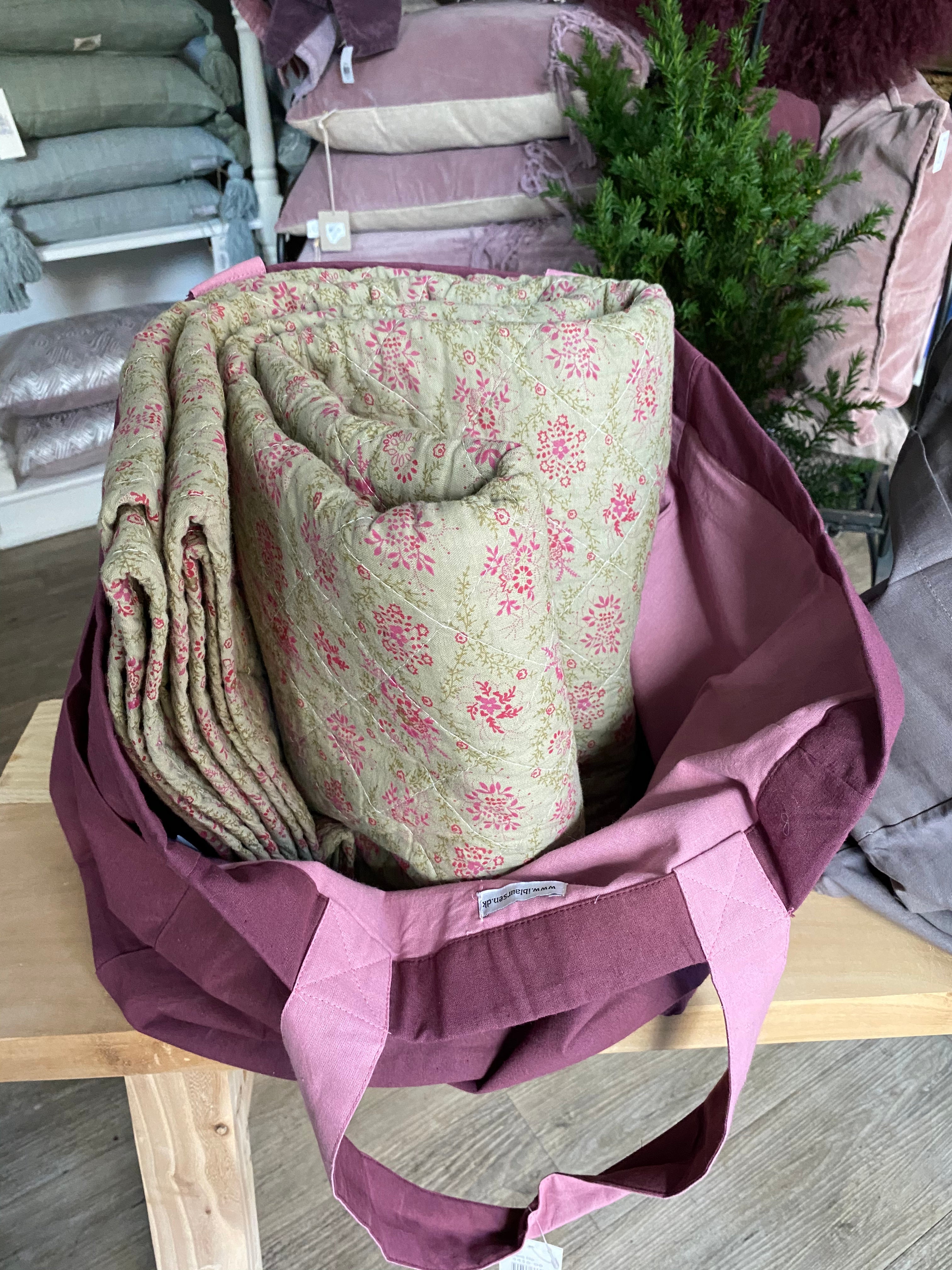 IB Laursen Tragetasche Beutel Aubergine Weinrot Rosa 40 cm