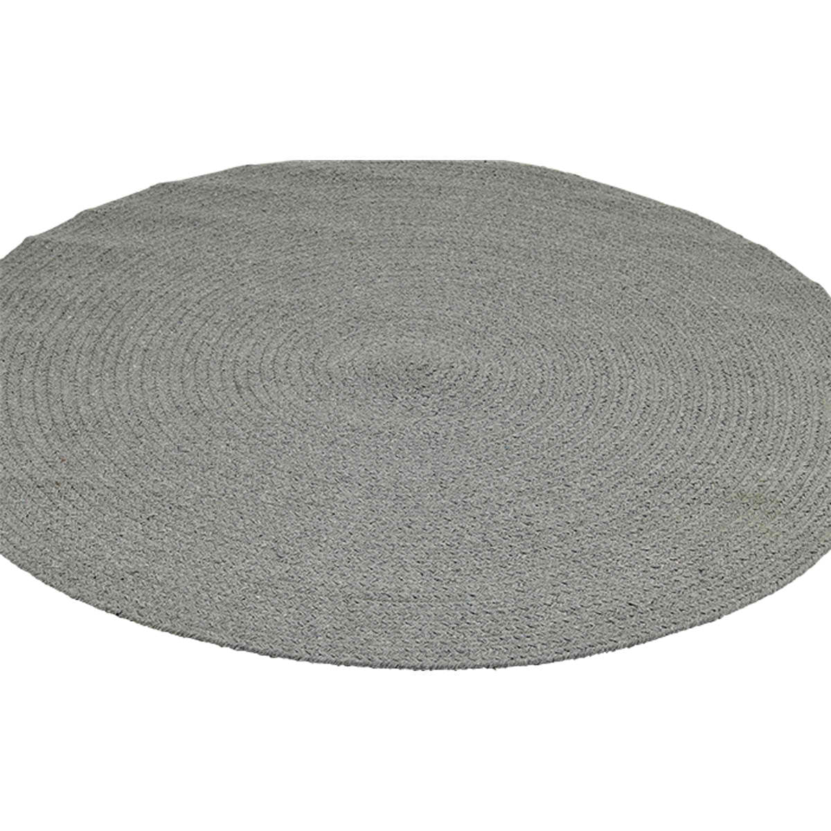 Liv Interior Teppich Moon 130 cm rund Grau Baumwolle Öko