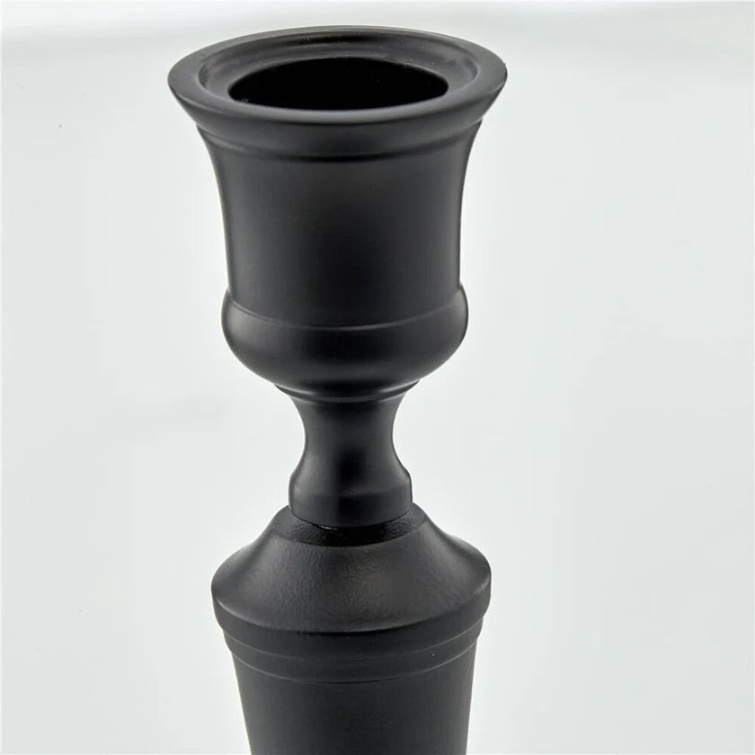 Lene Bjerre Eliane Kerzenhalter Schwarz Black Stabkerzen 21 cm