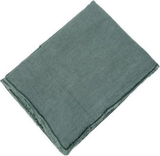 Mrs Bloom Tiscjdecke 150 x 250 cm Leinen Contry Green Grün