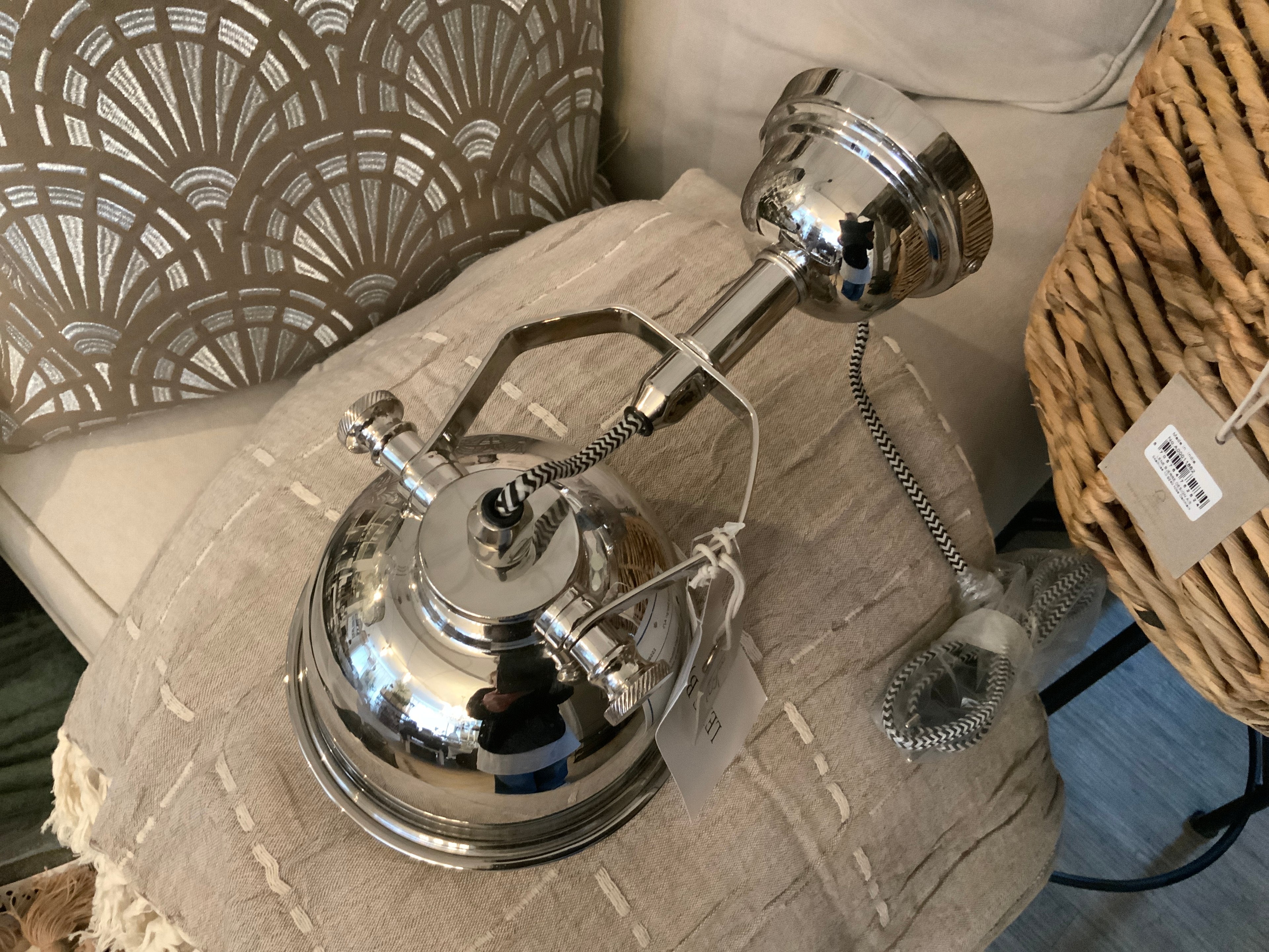 Lene Bjerre Maja Wandlampe Silber Glänzend Verstellbar