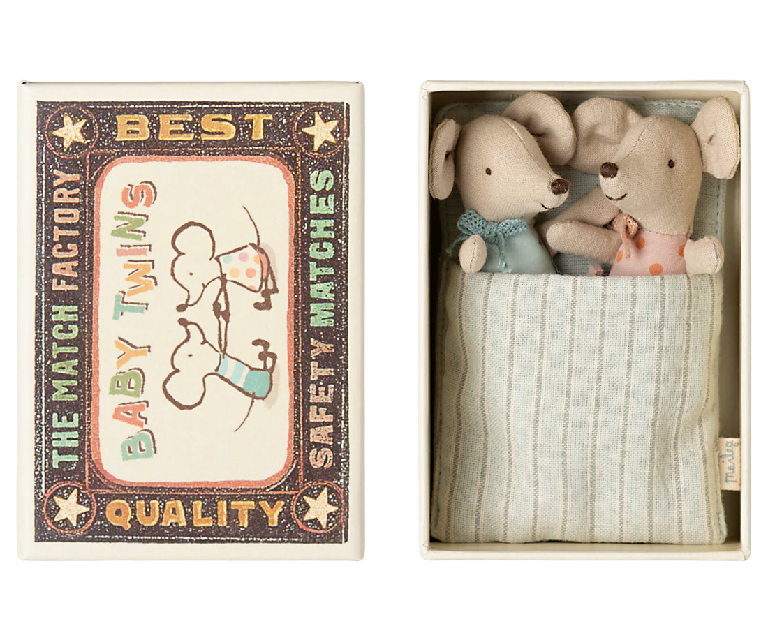 Maileg Baby Maus Zwillinge Twins Schachtel