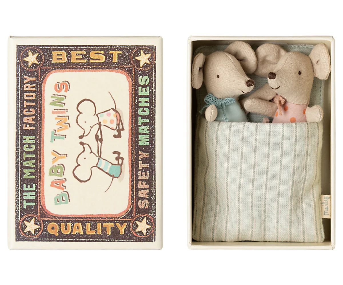 Maileg Baby Maus Zwillinge Twins Schachtel