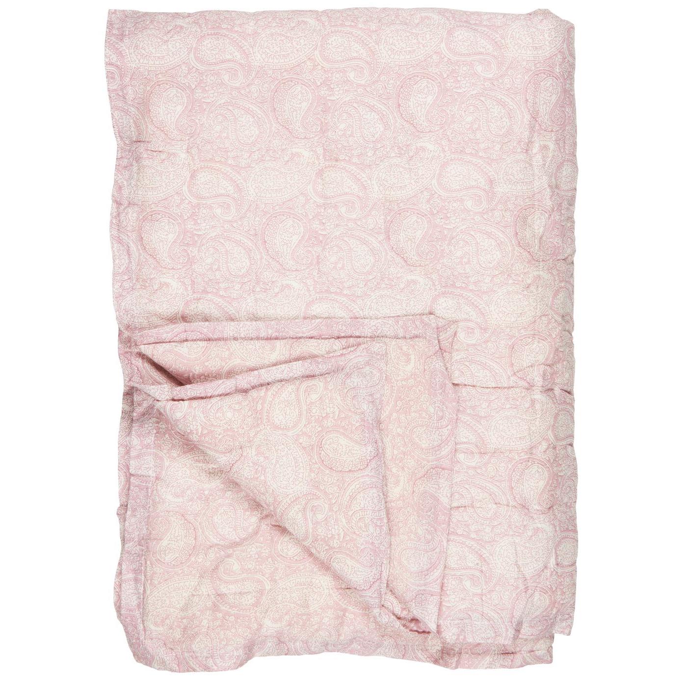 IB Laursen Quilt Plaid Rosa Mauve 130x170 Baumwolle