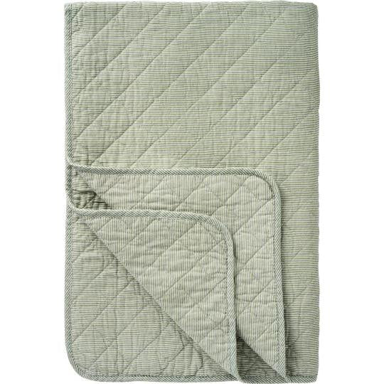 IB Laursen Plaid Streifen Grün Weiß 130x180 cm Baumwolle
