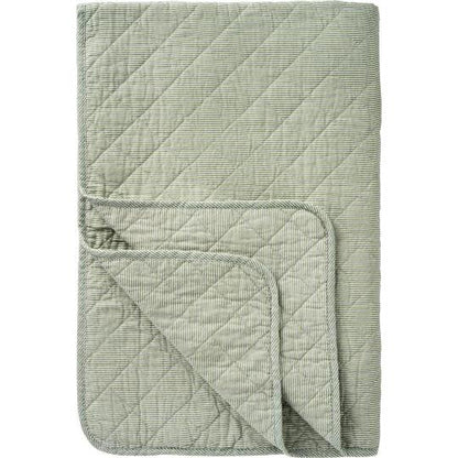 IB Laursen Plaid Streifen Grün Weiß 130x180 cm Baumwolle