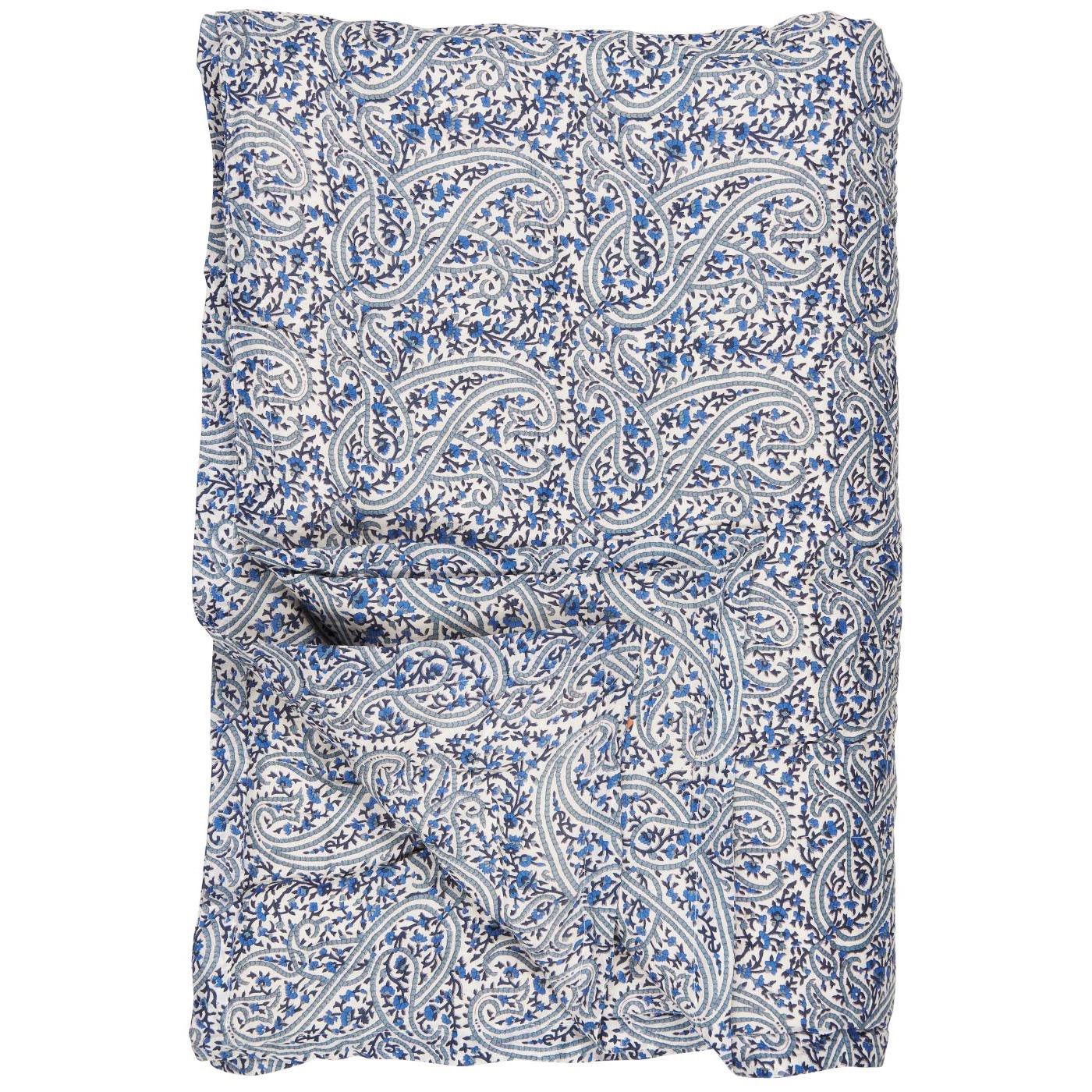 IB Laursen Plaid Quilt Blau Baumwolle 130x170 Ornament