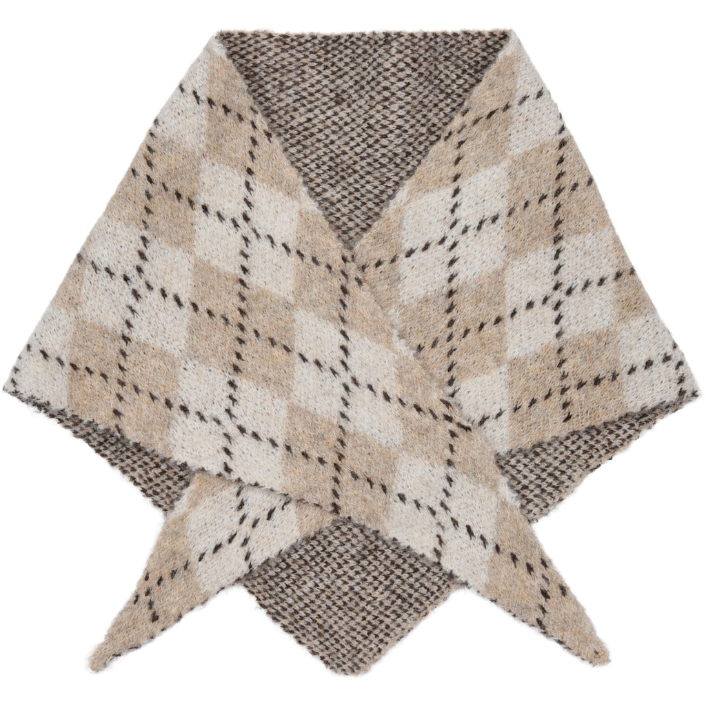 Marta Du Chateau Tuch Beige Argyle Rautenmuster