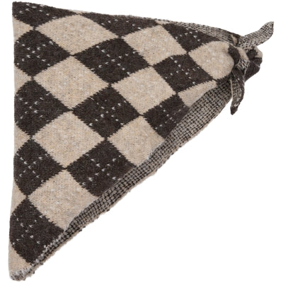 Marta Du Chateau Tuch Braun Argyle Rautenmuster