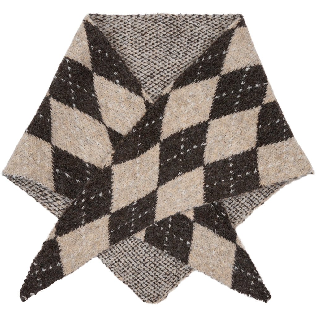 Marta Du Chateau Tuch Braun Argyle Rautenmuster