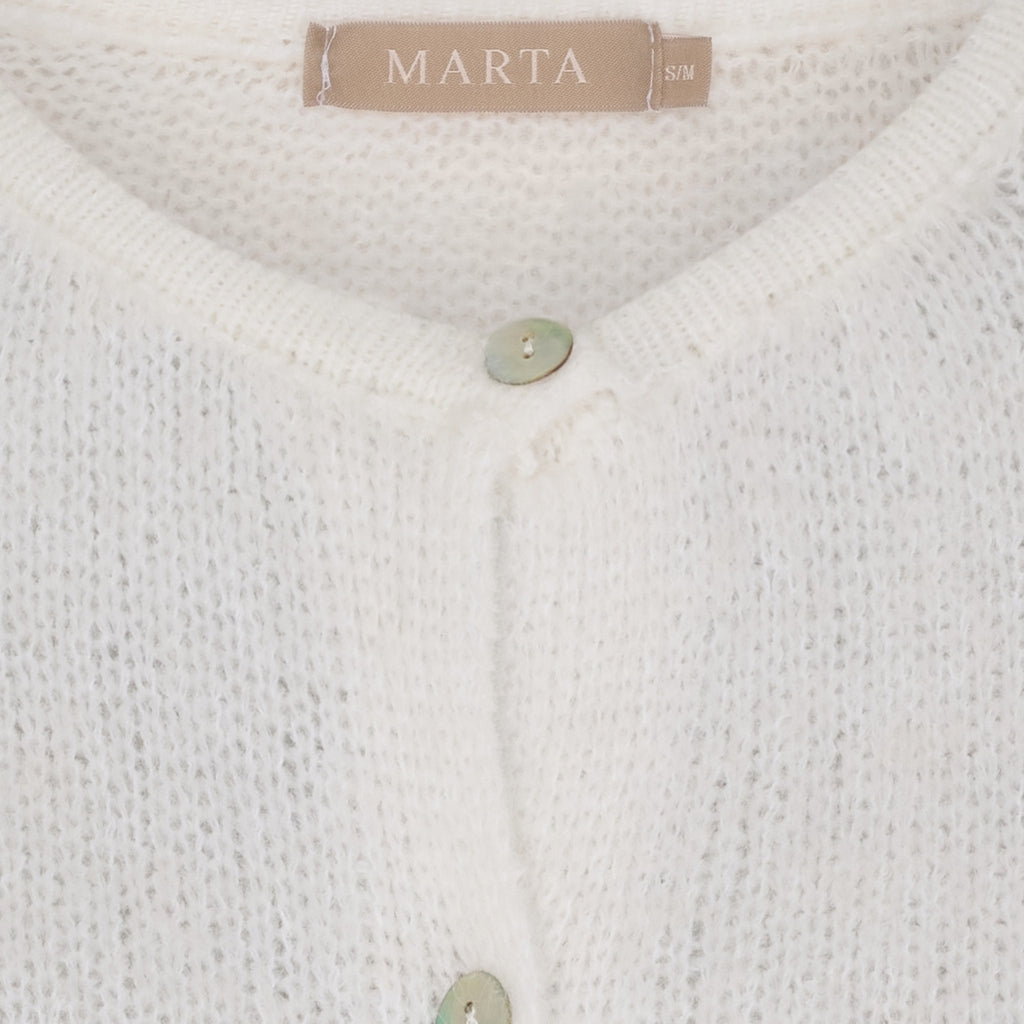 Marta du Chateau Strickjacke Offwhite Creme L/XL