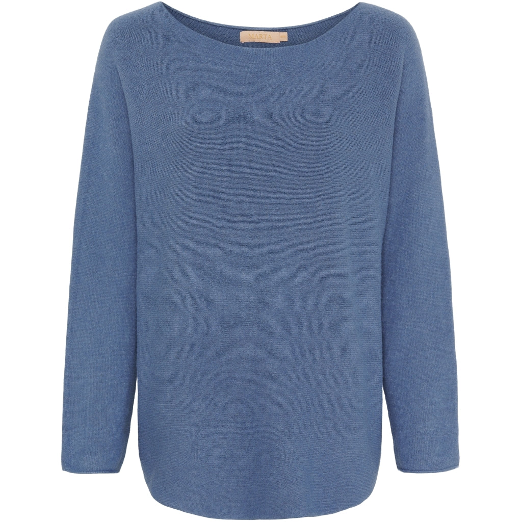 Marta du Chateau Pullover Jeansblau Blau L / XL