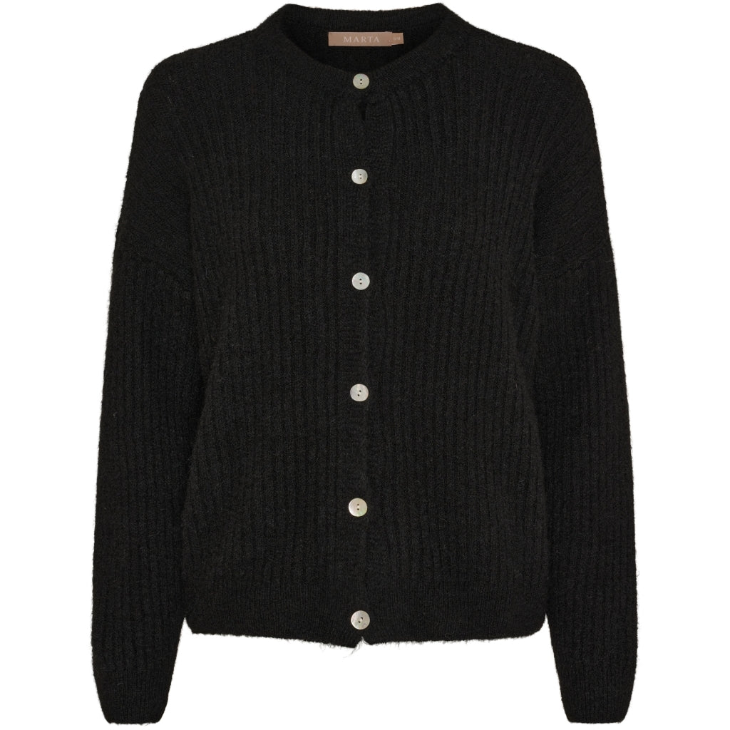 Marta Du Chateau Strickjacke Schwarz Black L / XL