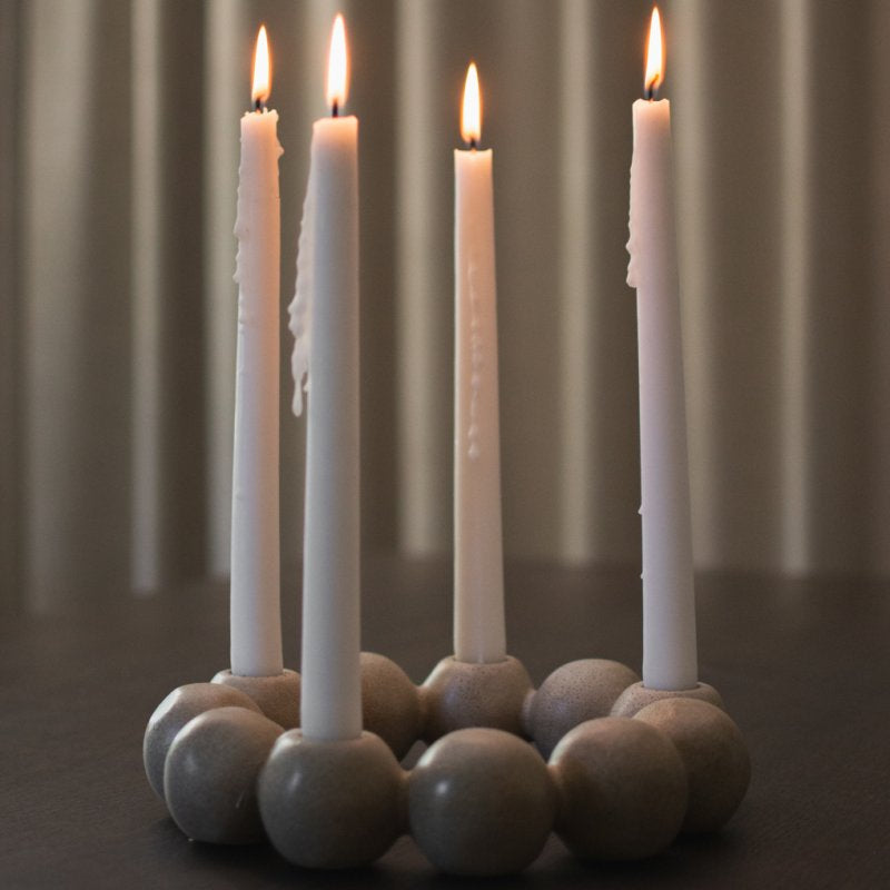 DBKD Kerzenhalter Bright Candleholder Beige Mole 4 Kerzen 27 cm