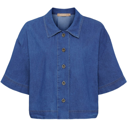 Marta du Chateau Jeansbluse Jacke Kurzjacke Jeans One Size