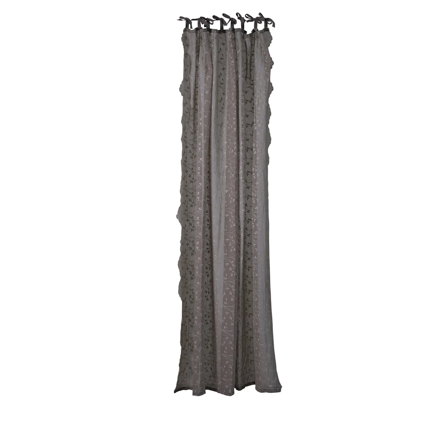 Lene Bjerre Eloise Vorhang Dunkelbeige 250x160 cm Sickerei