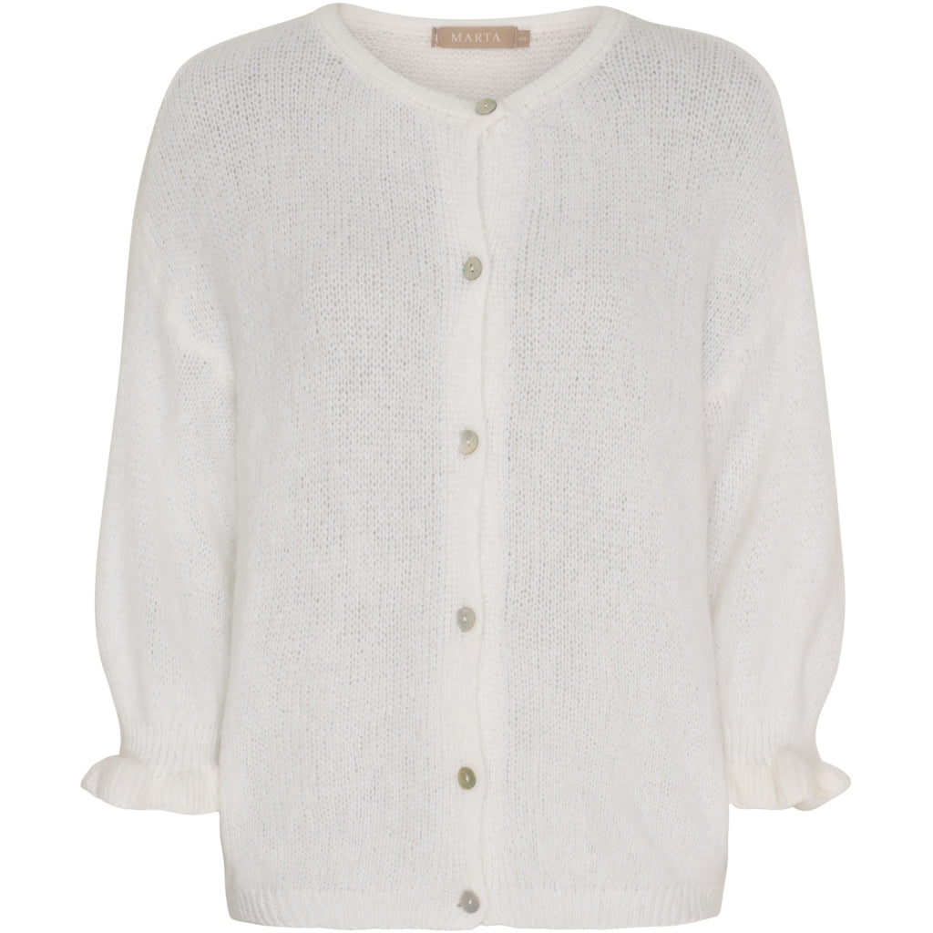 Marta du Chateau Strickjacke Offwhite Creme L/XL