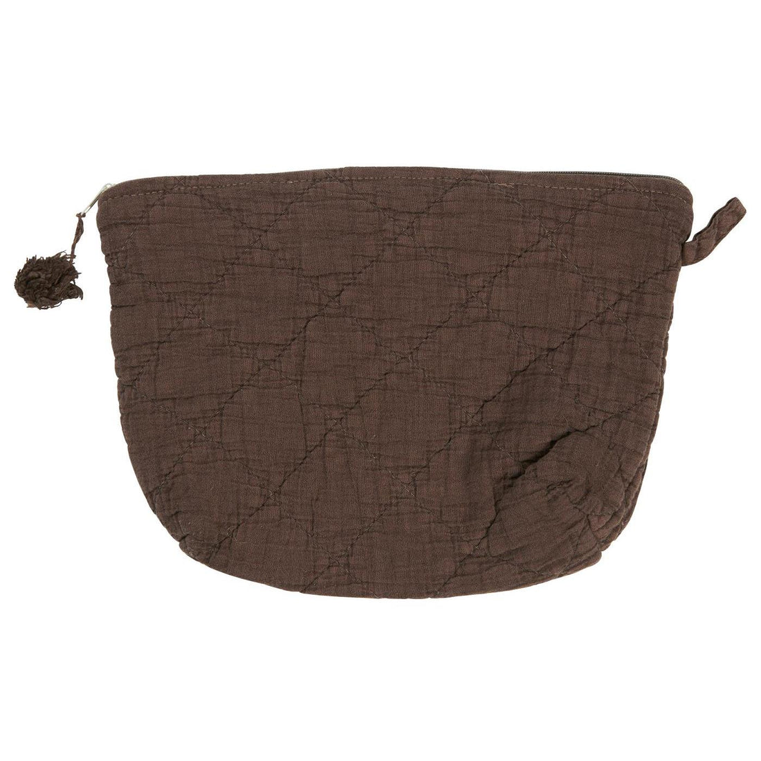 IB Laursen Kosmetiktasche gesteppt 28 cm chocolate braun