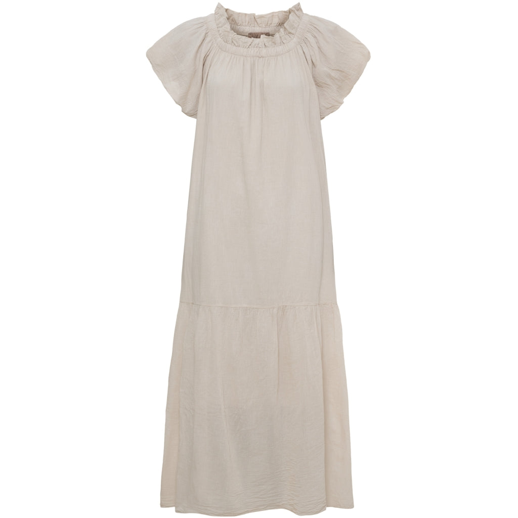 Marta Du Chateau Romantisches Kleid Lang Beige 132 cm