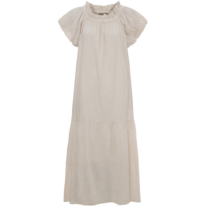 Marta Du Chateau Romantisches Kleid Lang Beige 132 cm