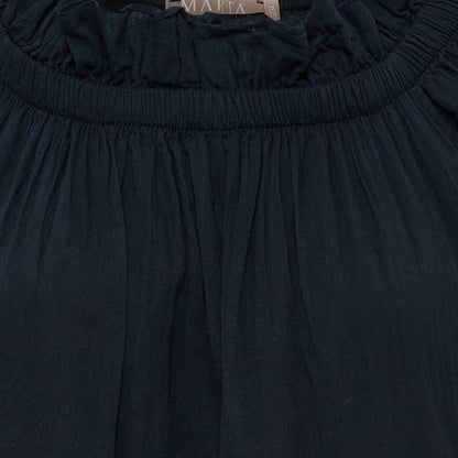 Marta Du Chateau Romantisches Kleid Lang Schwarz 132 cm