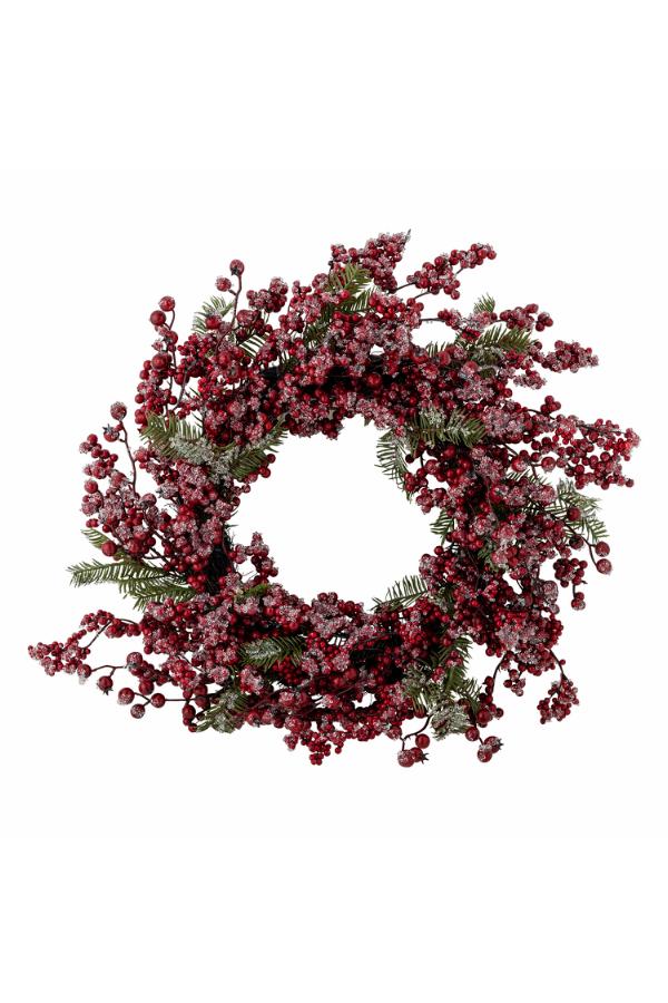Bloomingville Winter Berry Kranz Weihnachten Beerenkranz Rot 51 cm