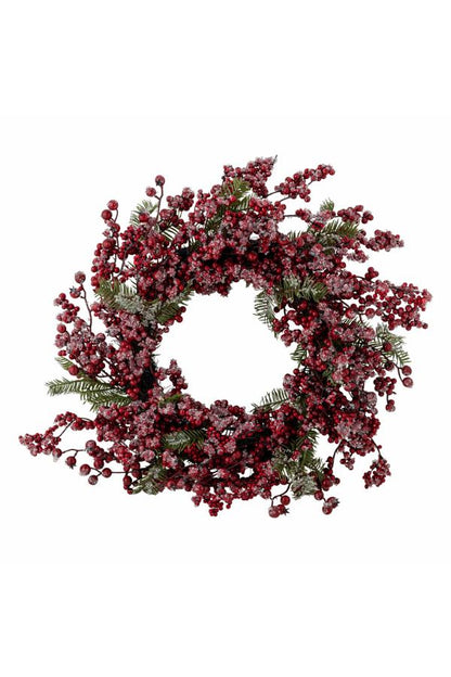 Bloomingville Winter Berry Kranz Weihnachten Beerenkranz Rot 51 cm