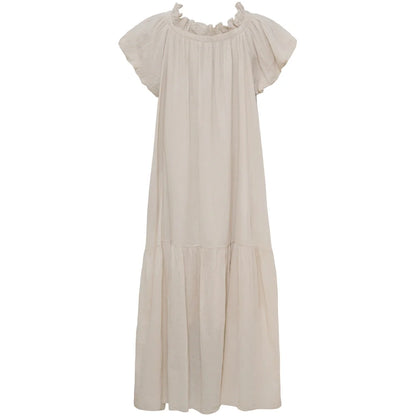 Marta Du Chateau Kleid Lang Beige 132 cm
