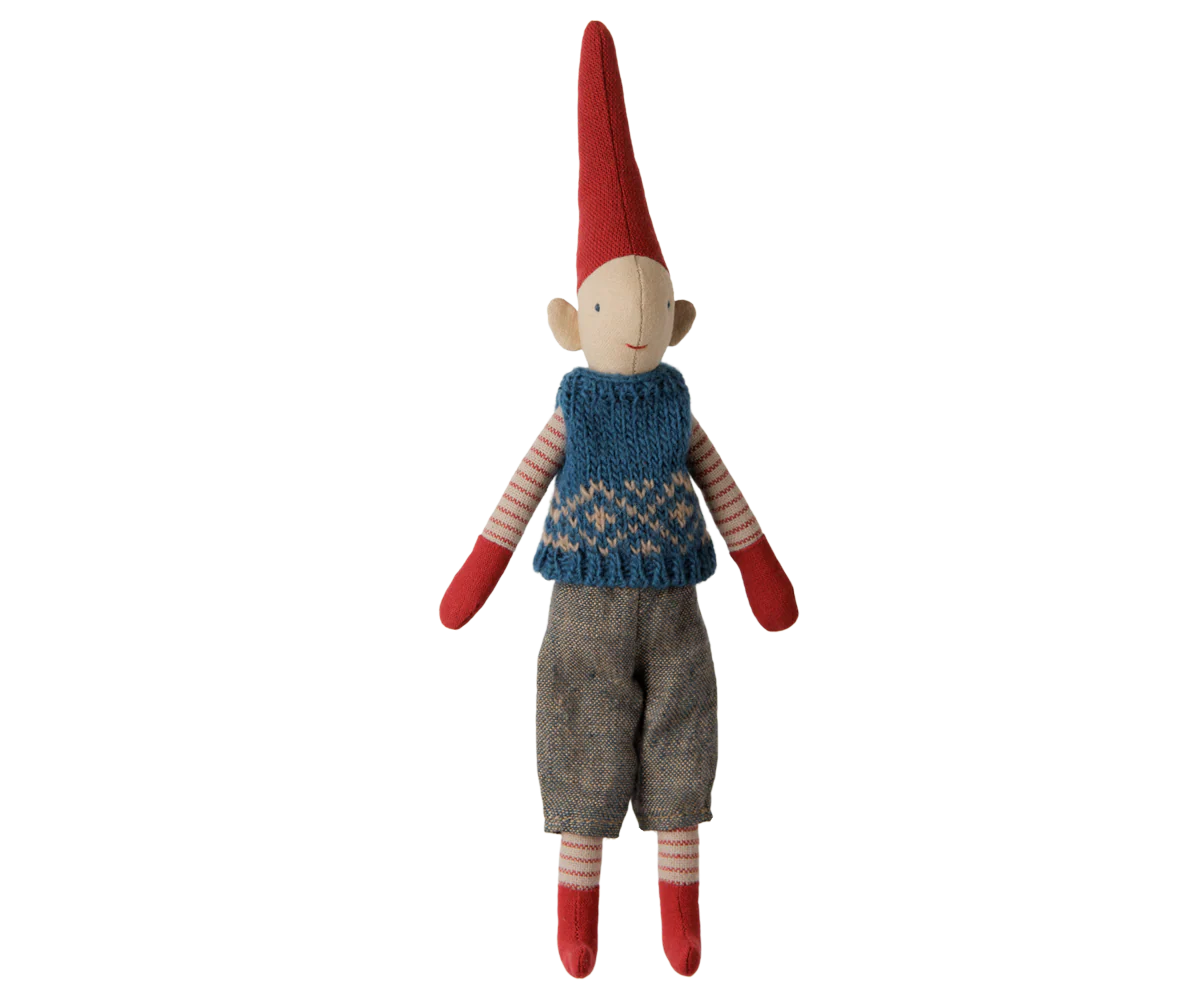 Maileg Pixy Gr. 1 Blauer Pulli 26 cm Magnet