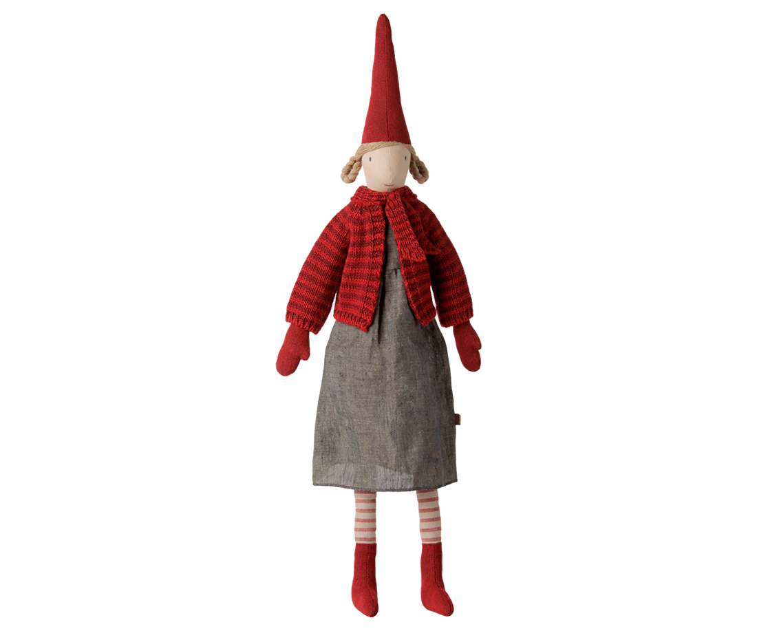 Maileg Pixy Gr. 4 Mädchen Kleid Strickjacke 61 cm