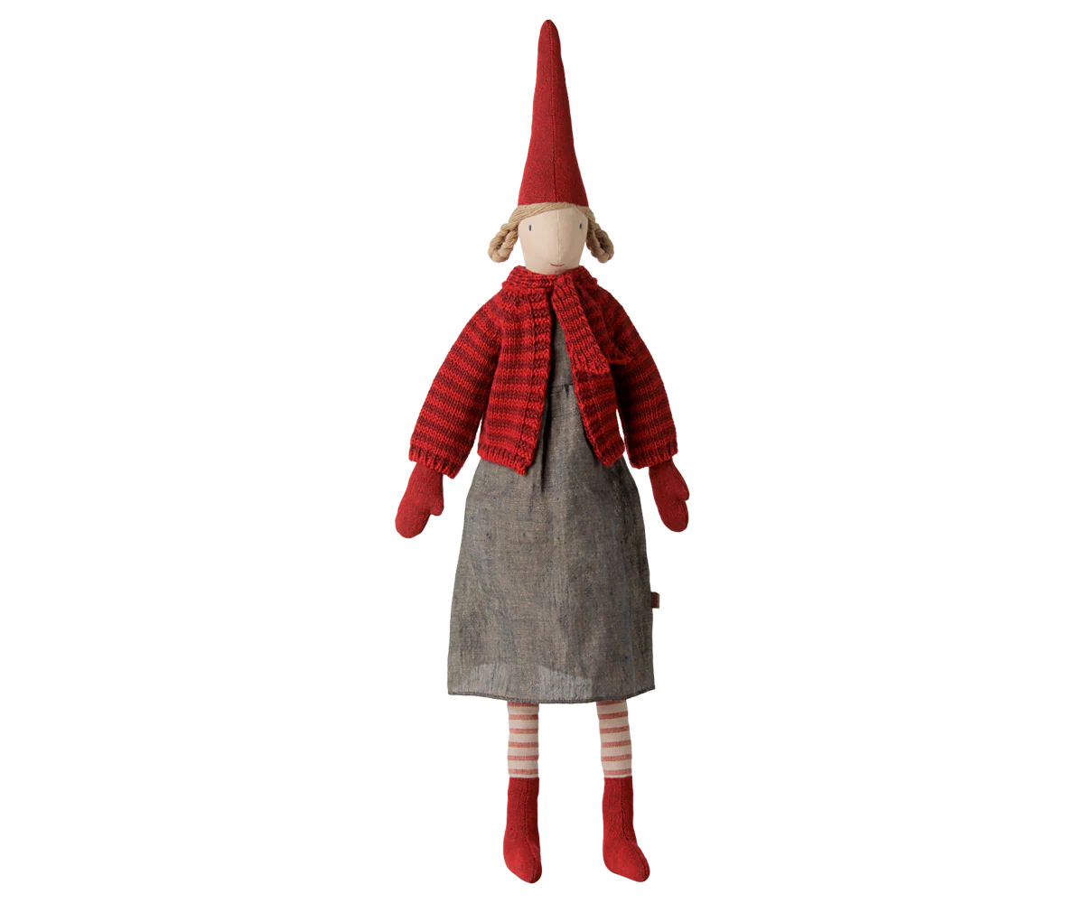 Maileg Pixy Gr. 4 Mädchen Kleid Strickjacke 61 cm