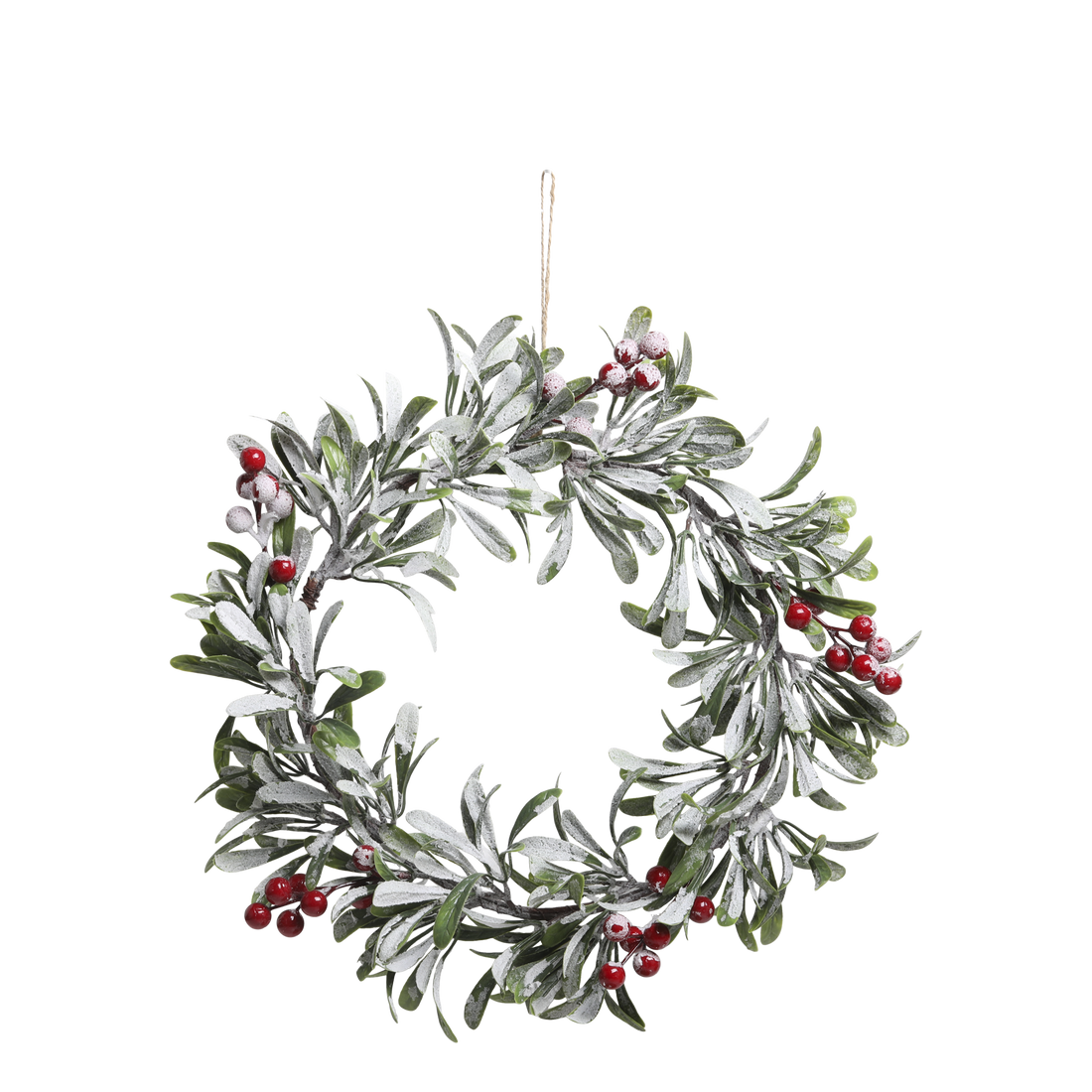 Chic Antique Fleur Kranz Weihnachtskranz Beeren Schnee 37 cm