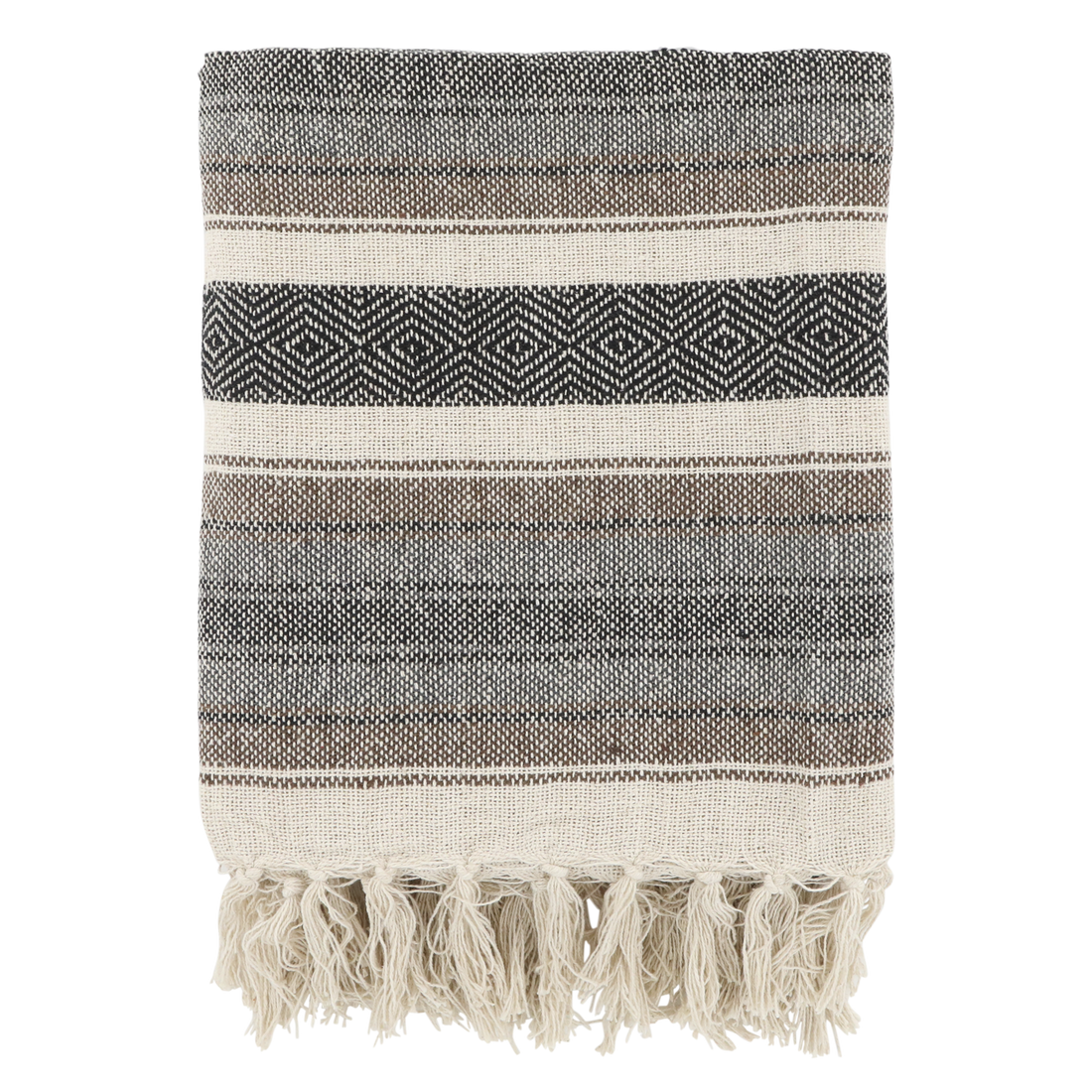 Chic Antique Plaid Decke Webdecke Streifen Winter