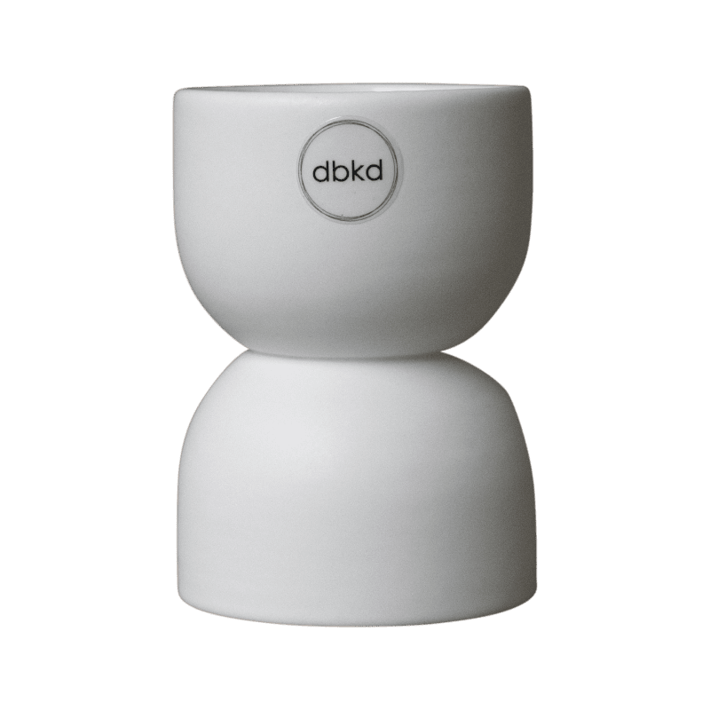 DBKD Teelicht Post Weiß rund 16 cm