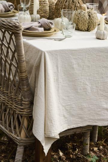 IB Laursen Tischdecke 160 x 160 cm Leinen Natur