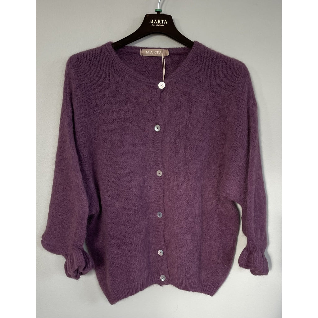 Marta du Chateau Strickjacke Juliana Purple L / XL