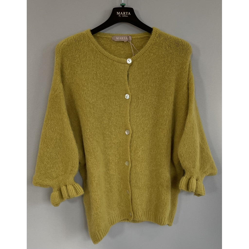Marta du Chateau Strickjacke Juliana Mustard L / XL