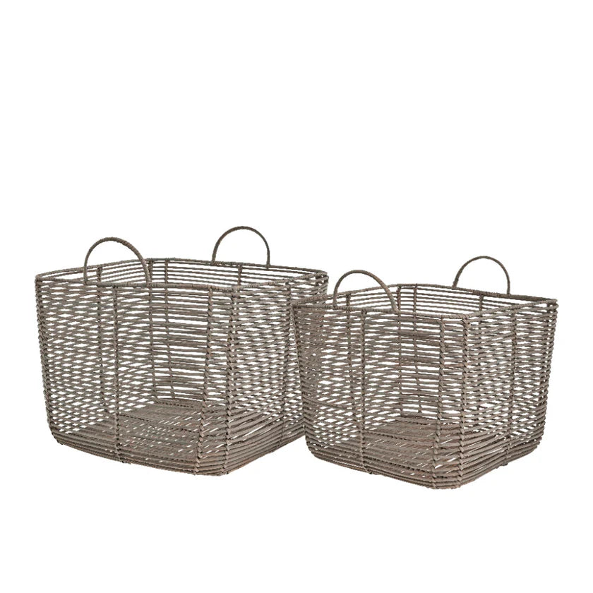 Lene Bjerre Korbset Natur Rattan Quadratisch