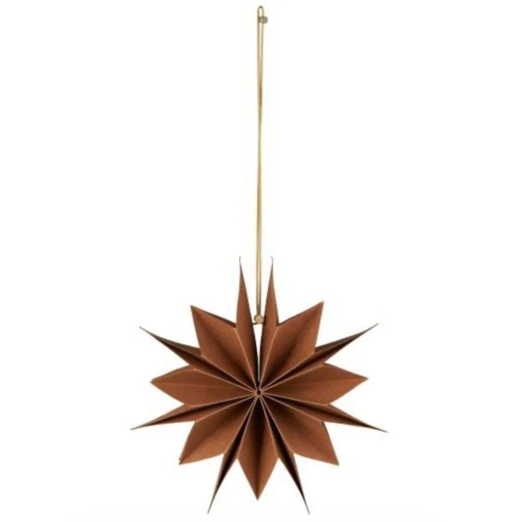 IB Laursen Stern Stella Braun 25 cm Papier