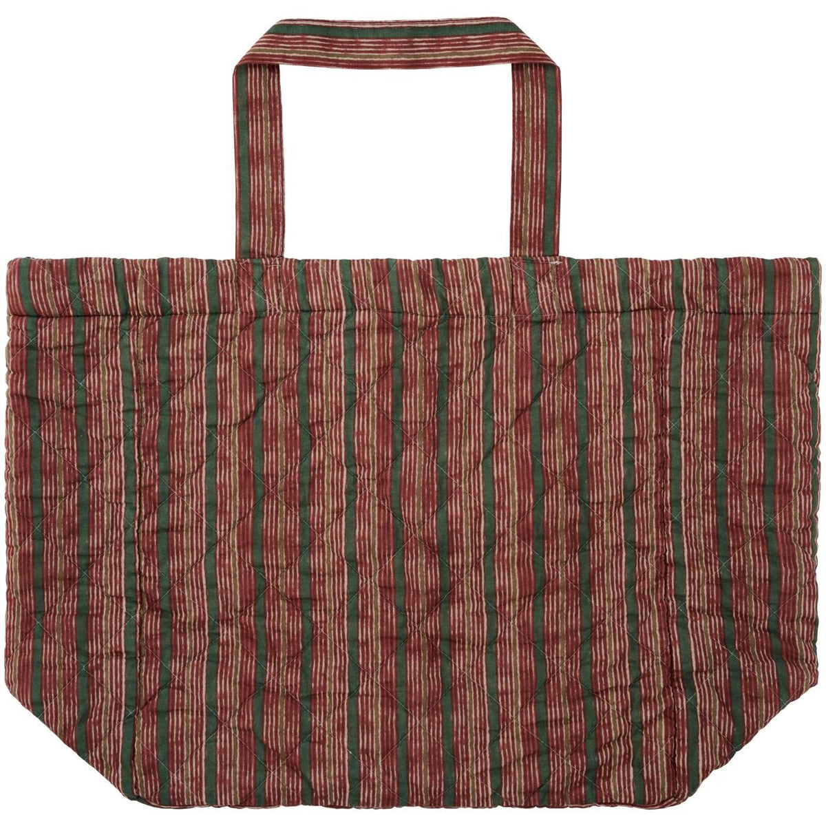 IB Laursen Tasche Beutel Rot Grau Grün 40 x 45 cm Baumwolle H/W 2026