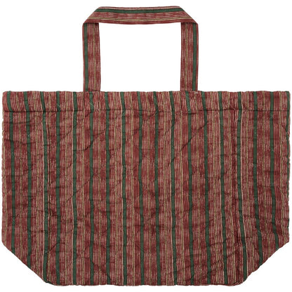 IB Laursen Tasche Beutel Rot Grau Grün 40 x 45 cm Baumwolle H/W 2026