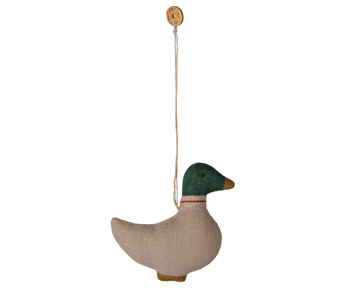 Maileg Ente Stoffornament Anhänger 7 cm Grün