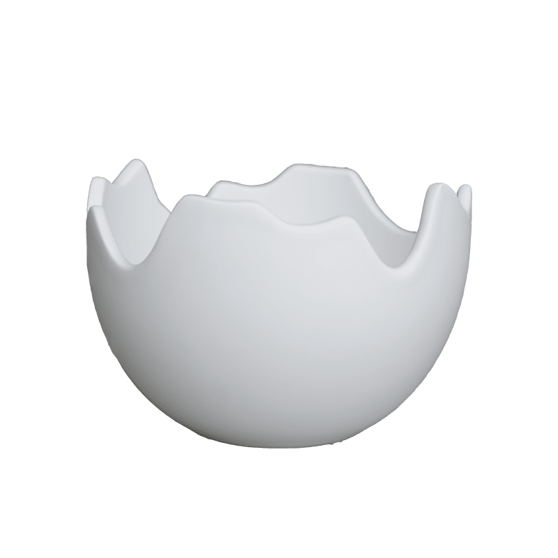 DBKD Schale Eierschale weiß Keramik 15 cm