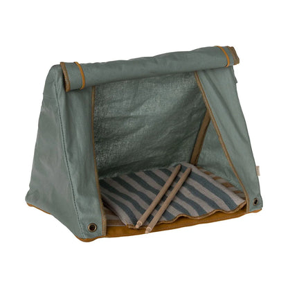 Maileg Happy Camper Zelt Maus 18 cm Blau