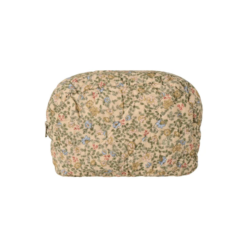 IB Laursen Kulturtasche Kosmetiktasche 23 cm Beige Blumen